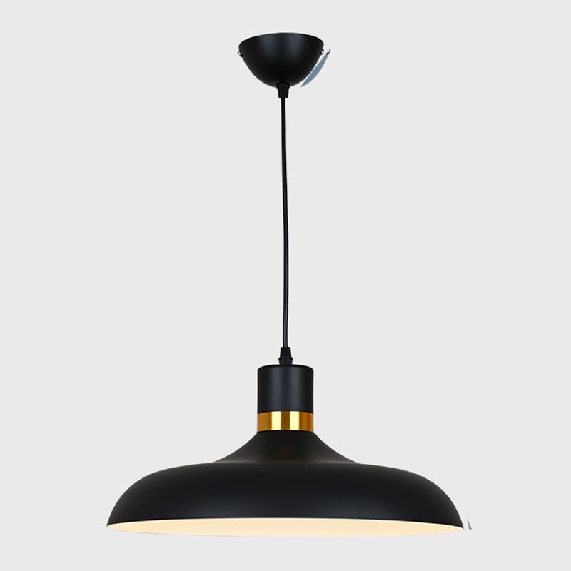 Plafond suspendu moderne en aluminium 1-Light Down Light pour salle à manger