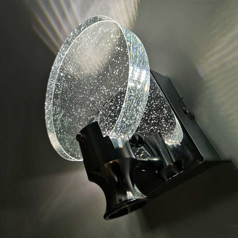Lampade a parete rotonda in stile contemporaneo Crystal 1 illuminazione da parete