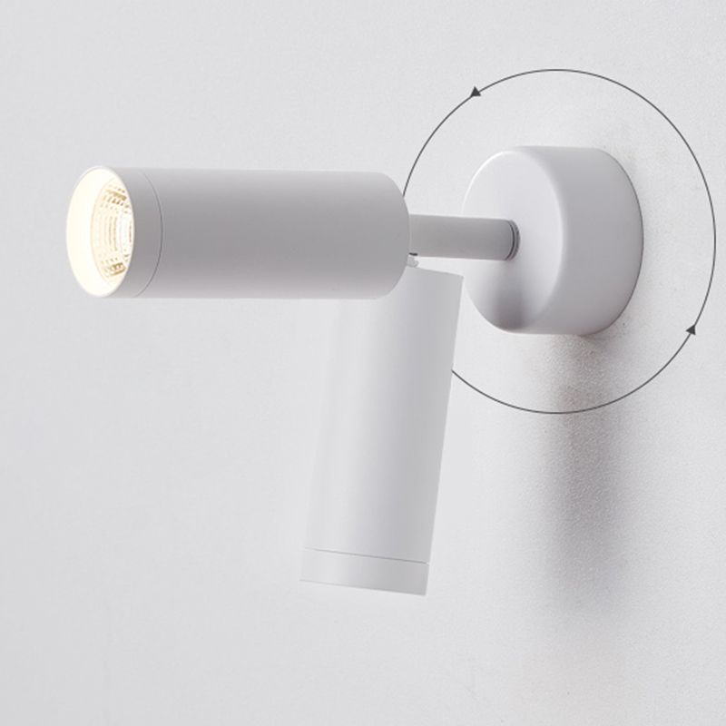 Metal Half Cylinder Reading Wall Lighting Modern Style 1-Light Wall Mounted Light Fixture