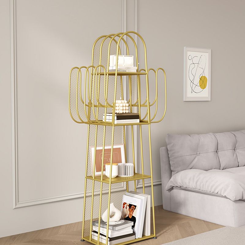 Metal Closed Back Standard Bookshelf Metal Shelves Included Bookcase