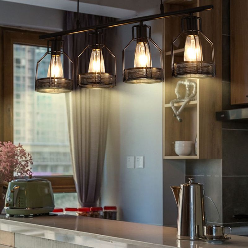 Industrial Style Lantern Hanging Pendant Lights Metal Pendant Light Fixtures