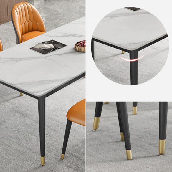 Modern Style Sintered Stone Dining¬†Room¬†Set with Rectangle Shape Dining Table Furniture