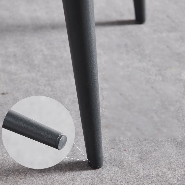 Contemporary Dining Wingback Side Chairs Arm Chair with Metal Legs for Kitchen