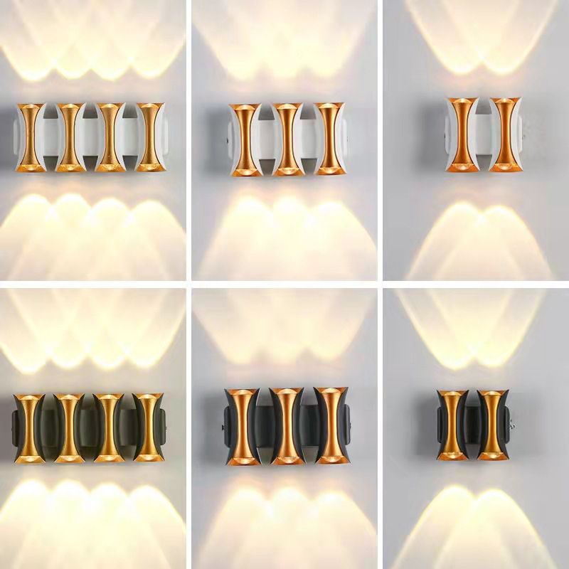 Modernism Wall Sconce Curl Waterproof Outdoor Sconce Light Fixture with Metal