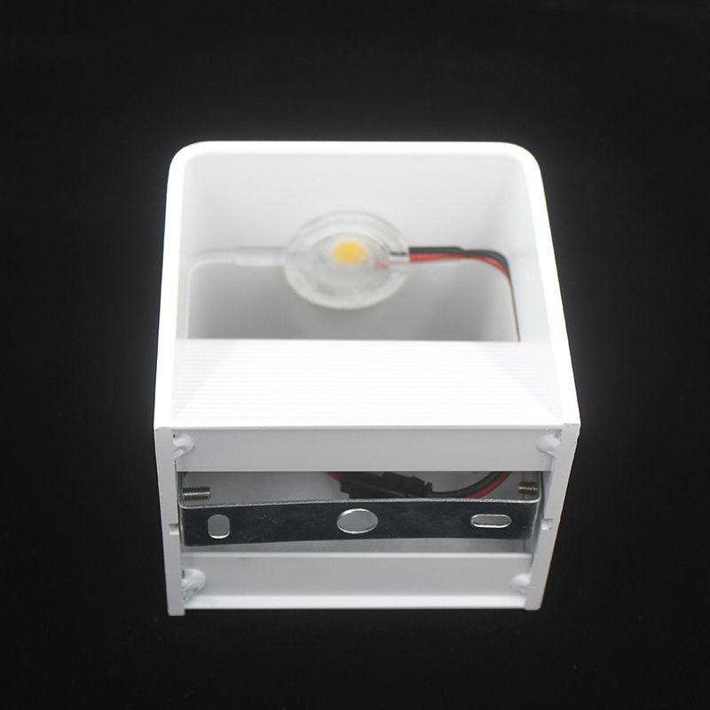 Luz de la pared LED contemporánea de la pared de la pared de cubo de aluminio para el pasaje