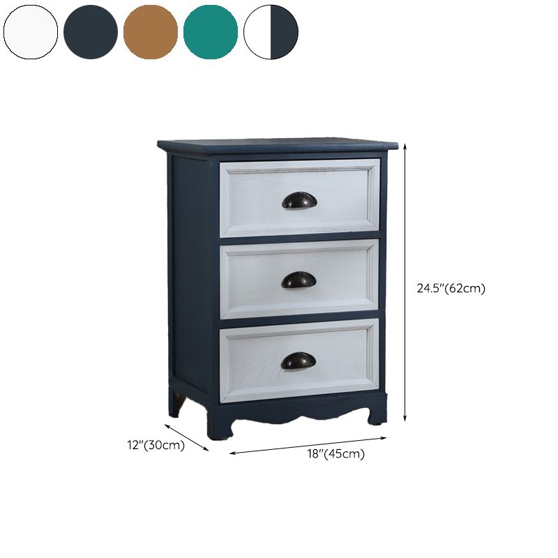 Vertical Nautical Bedroom Storage Chest Wooden Chest with Drawers