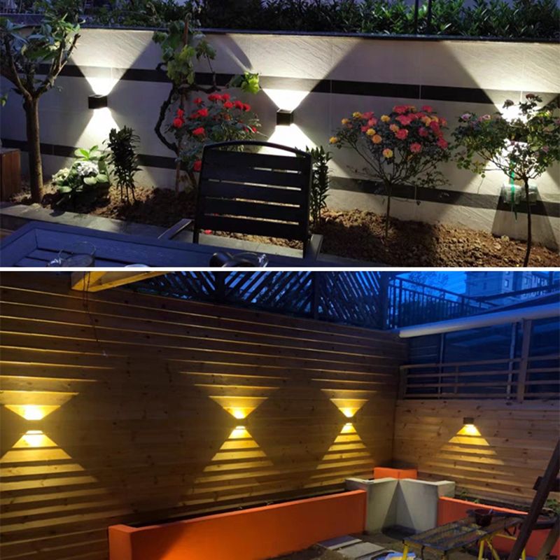 Aluminio de 2 luces Apliques de pared Flexiones de iluminación Geométricas Lámparas de apliques de pared de estilo moderno