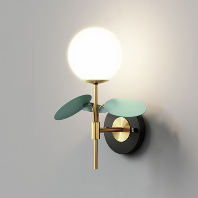 Glass Ball Wall Lighting Modern Style Multi Lights Wall Lighting Fixtures