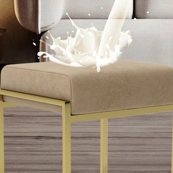 Modern Faux Leather Ottoman Pure Color Waterproof Rectangle Chair Ottoman