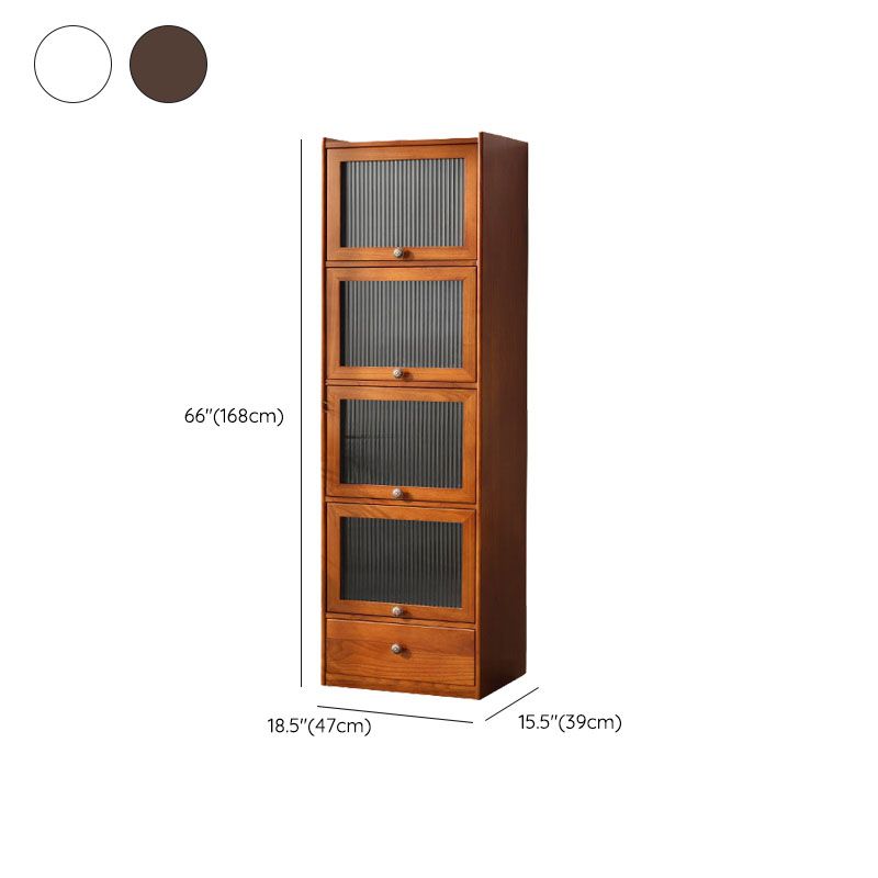 Ultra Modern Display Stand Solid Wood Buffet Cabinet with Drawers for Dining Room