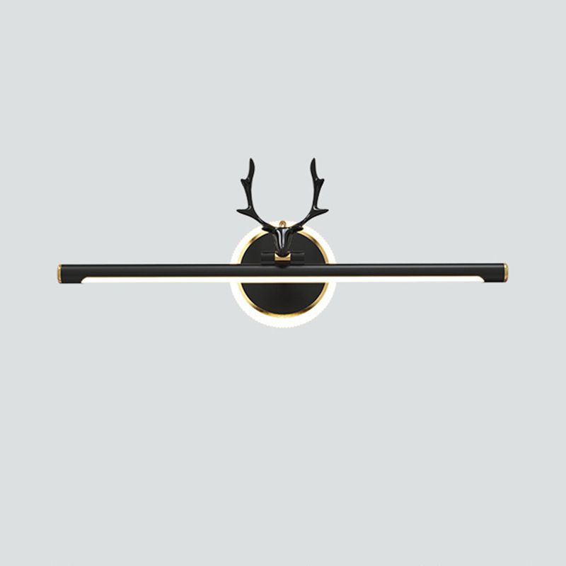 Metal Linear Shape Vanity Light Modern Style 1-Light Vanity Light Fixture