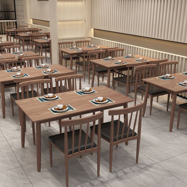 Dining Room Armless Dining Chair Home Slat Back Dining Chair