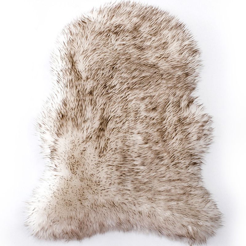 Satiny Multi-Color Casual Rug Fluffy Plain Indoor Rug Non-Slip Machine Washable Stain Resistant Area Carpet for Home