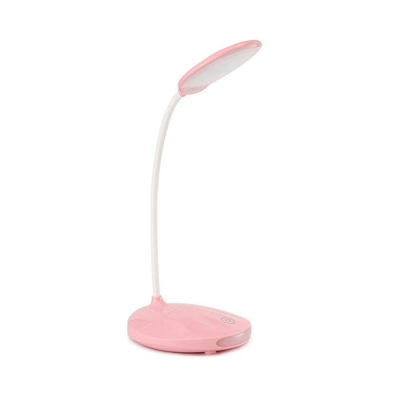 Pink/White LED Folding Desk Lamp Modern Style USB Charging Standing Table Light for Reading