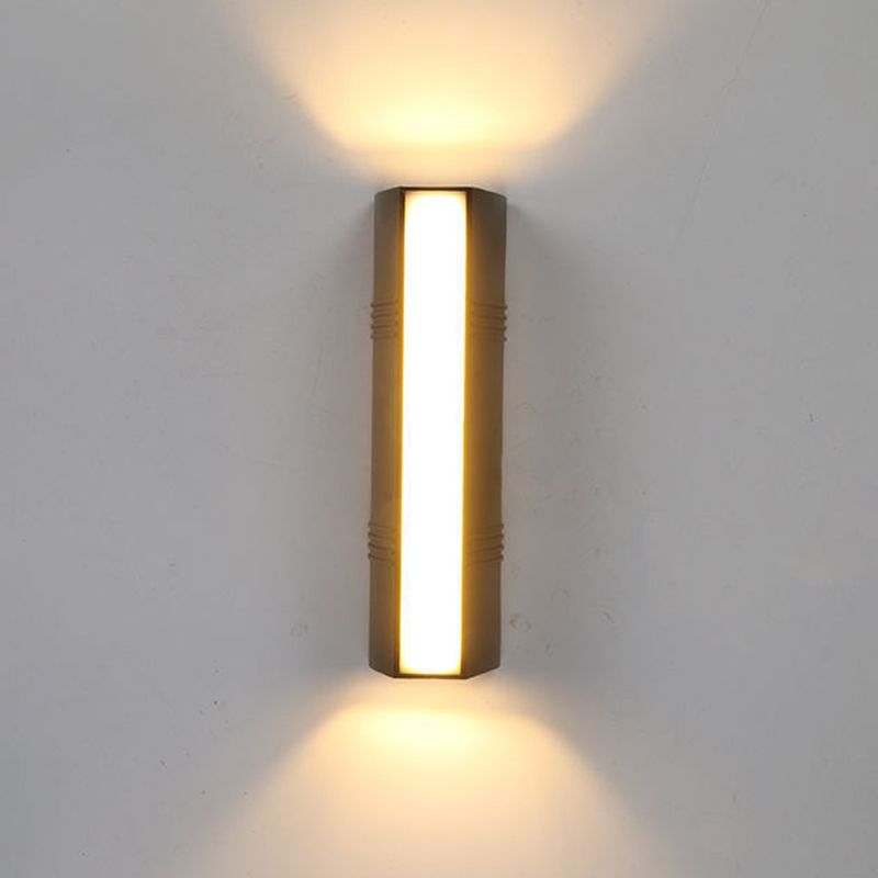 Moderner Stil rechteckiger Wand montiertes Licht Metall 3 Leuchten Wandscheibe Lob Schonce