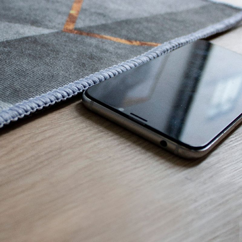 Orange Modern Indoor Rug Polyester Graphic Rug Non-Slip Backing Rug for Home Decor