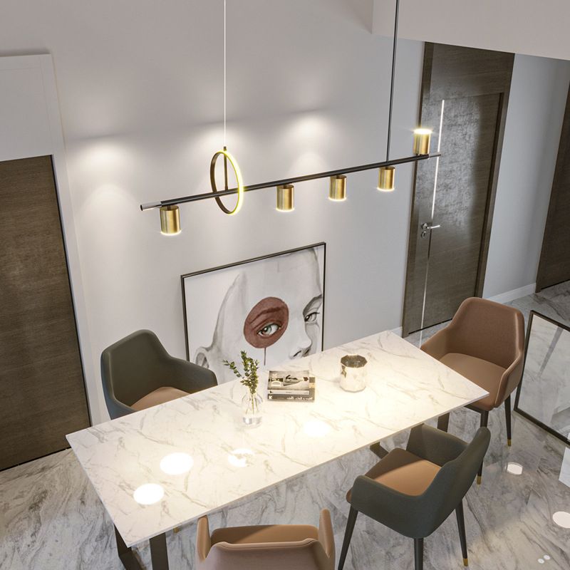 Minimalist Style Long Strip LED Island Light Modern Home Decorative Lighting Fixture