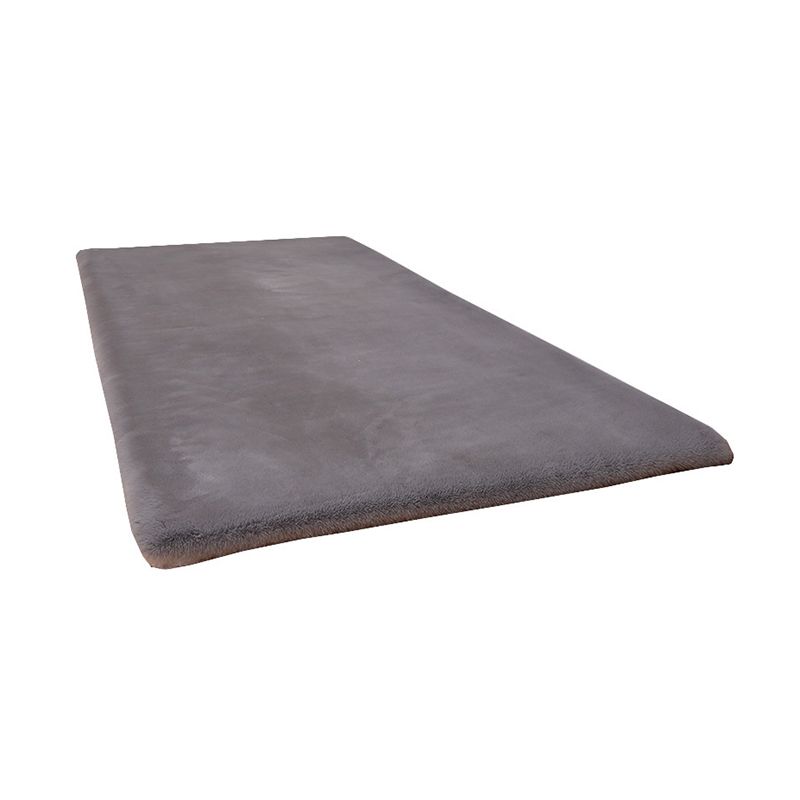 Tapis Simple en polyester de couleur unie, tapis contemporain, lavable, pour la décoration de la maison