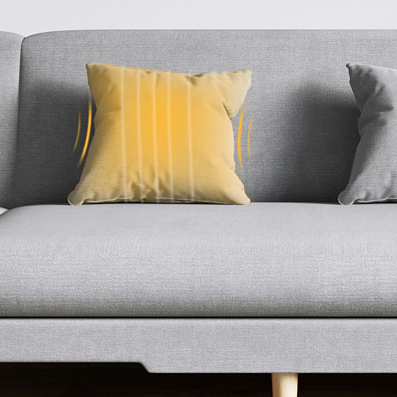Modern Wood Legs Sofa 2/3 Seater Armless Convertible Sleeper Sofa