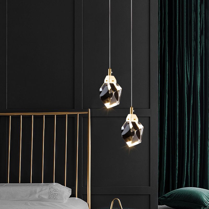 Pendre en cristal penseur suspendu suspendu en or pour la chambre à coucher