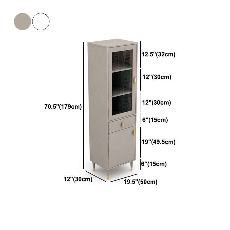 Wood Standard Bookcase Contemporary Book Shelf with Drawer Storage