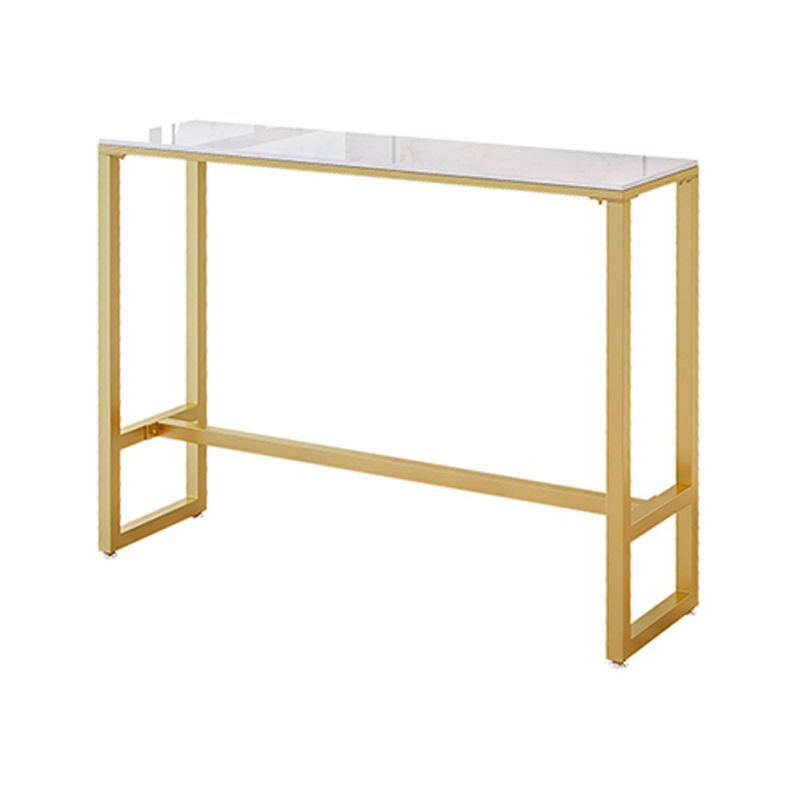 Glam Style Rectangle Bar Set 1/4/7 Pieces Faux Marble Pub Dining Set for Indoor