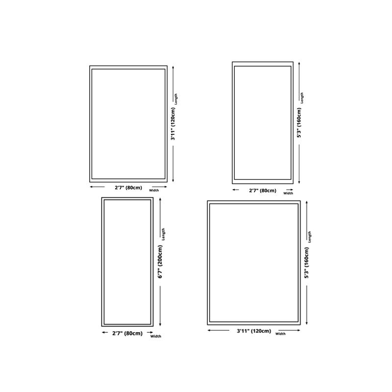 Black Modern Rug Blending Gradient Rug Non-Slip Backing Rug for Living Room