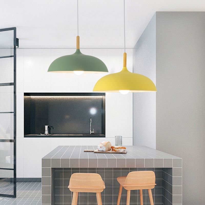 Nordic Hanging Light Colorful Metal Pendent Lighting Fixture for Sitting Room