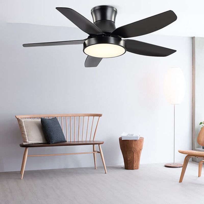 Unique Shape Metal Ceiling Fan Lighting Kids Style 1 Light Ceiling Fan Lamp