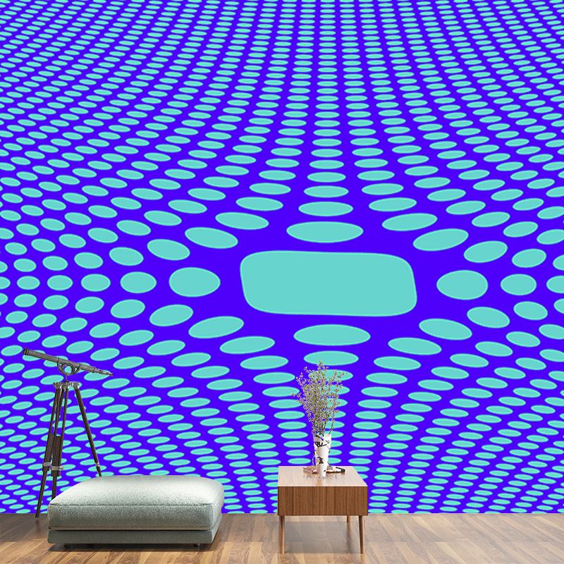 Geometric Full Size Wall Covering for Living Room, Customized Size Available