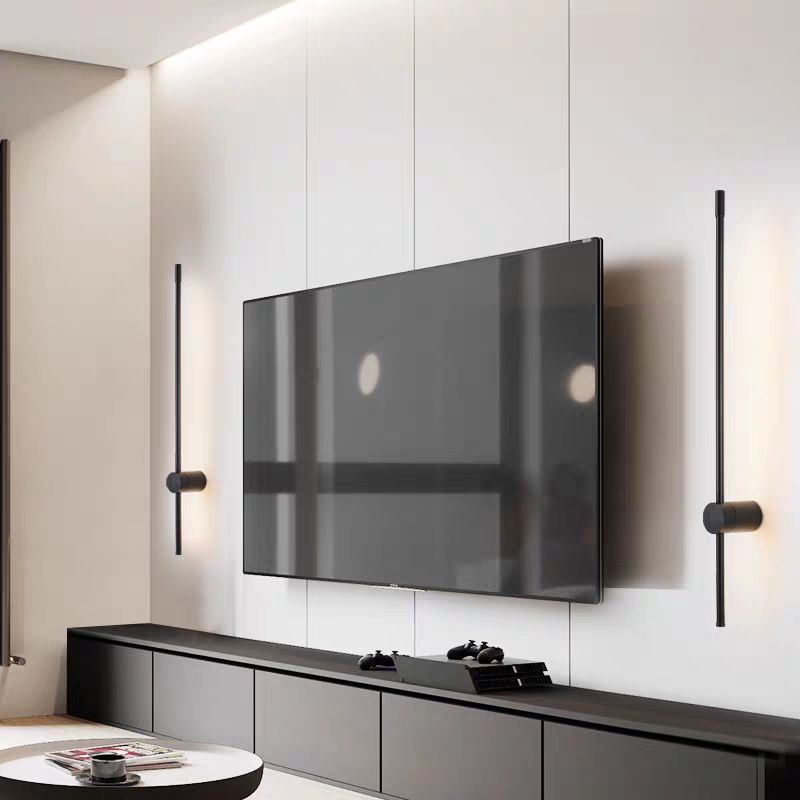 Metal Strip Wall Light Minimalist 1 Light LED Wall Sconce for Living Room