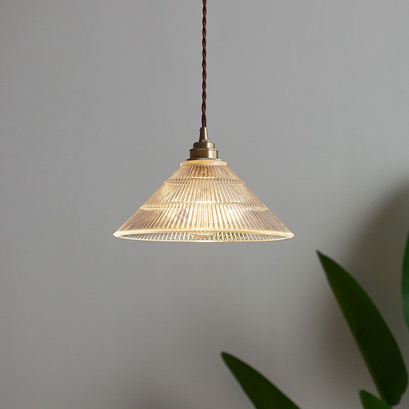 Glass Vintage Pendant Light 1-Light Hanging Ceiling Light for Dining Room