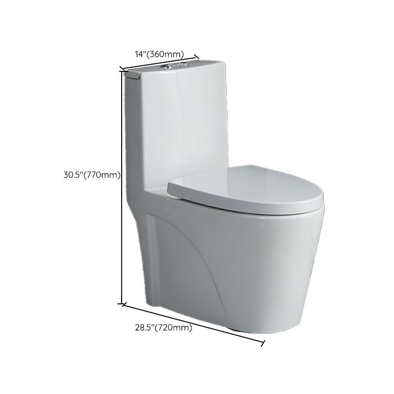 Modern 1-Piece Flush Toilet Floor Mount Urine Toilet for Washroom