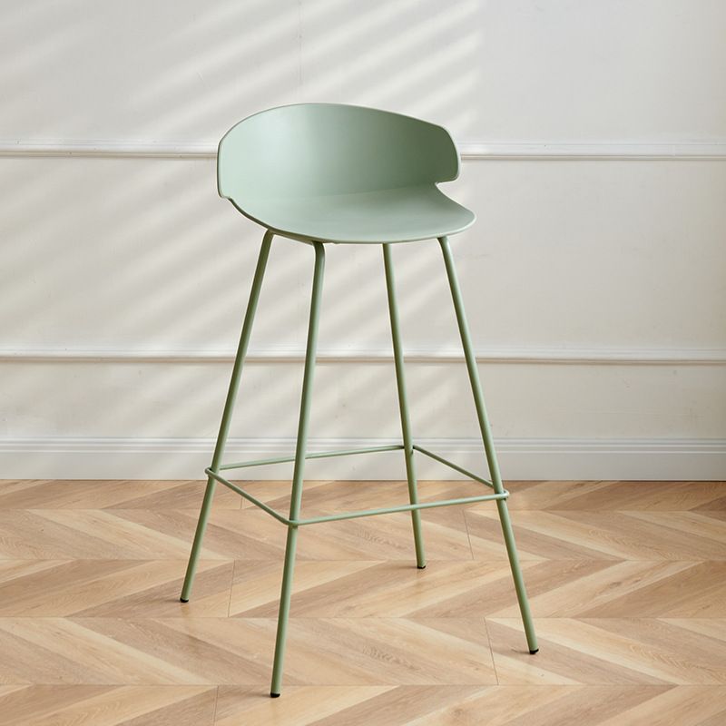 Nordic Style Metal Bar-stool Plastic Counter Bar Stool for Indoor Use