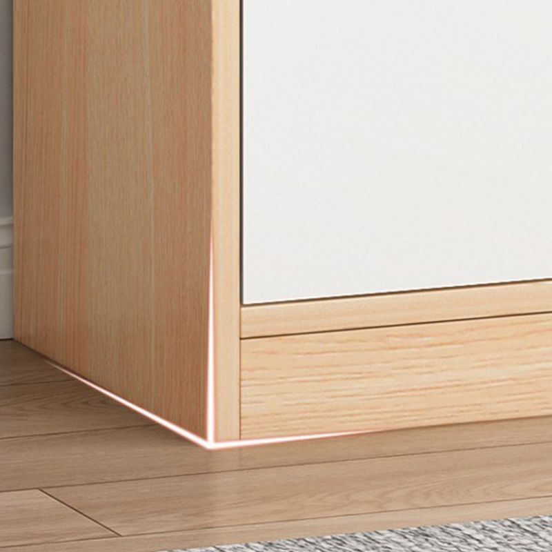 Scandinavian Closed Back Book Shelf 11.8'" W Wood Bookcase for Office