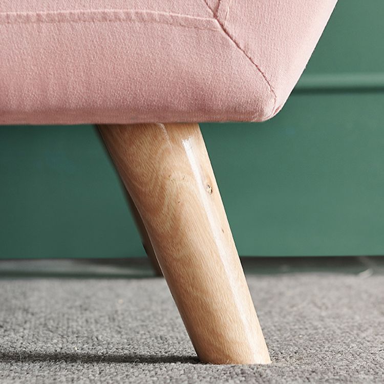 32.28" H Cotton Blend 3 Seater Flared Arm Sofa for Living Room