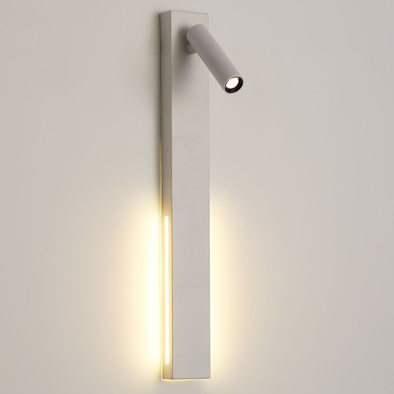 Metal Square Shape Wall Mount Lighting Modern 2-Lights Wall Mounted Light Fixture in White