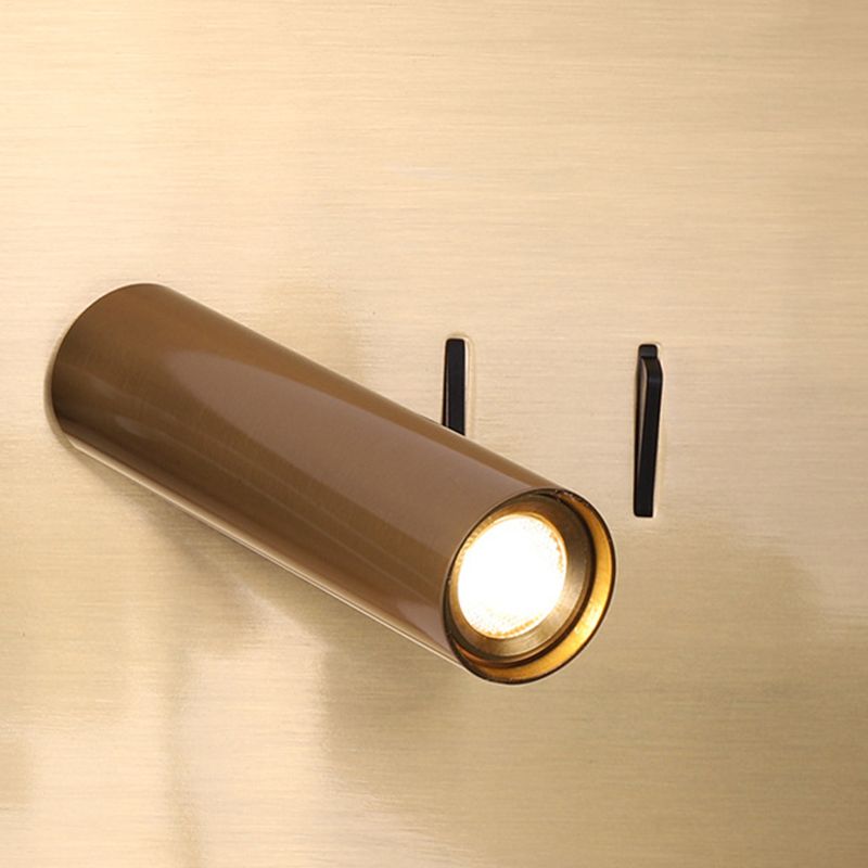 Estilo moderno simplicidad lámpara de lectura led led de lectura rotatable diseño de montaje en la pared con base de metal rectangular