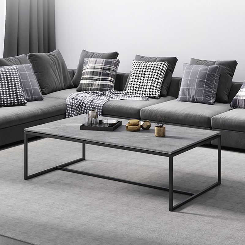 Trestle 1 Single Coffee Table Stone Top Luxurious Coffee Table
