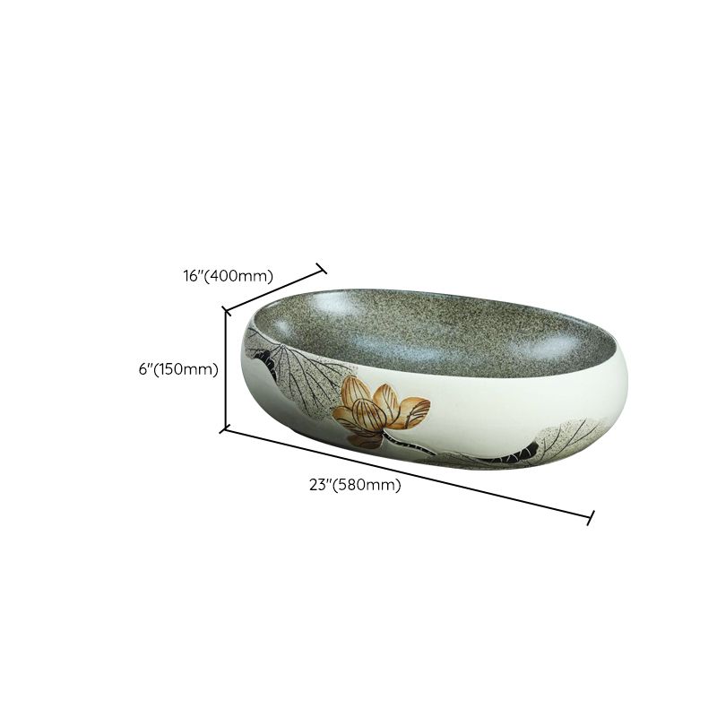 Porcelain Vessel Bathroom Sink Modern No Craftsmanship Vessel Bathroom Sink Only
