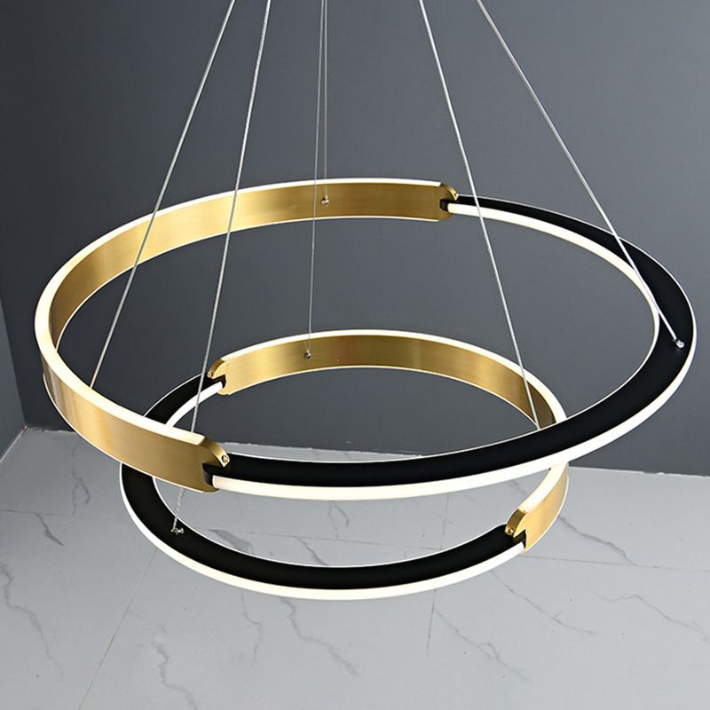 Postmodern Chandelier Pendant Light Round Suspension Light for Living Room Dining Room