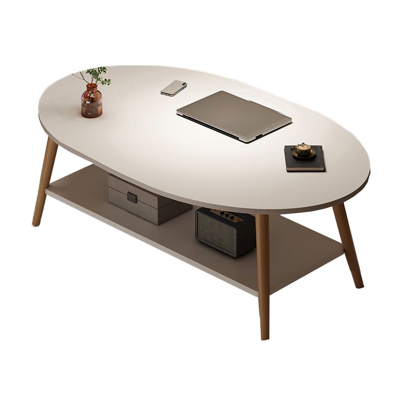 4 Legs Wood Coffee Table Set Bedroom Coffee Table with Storage