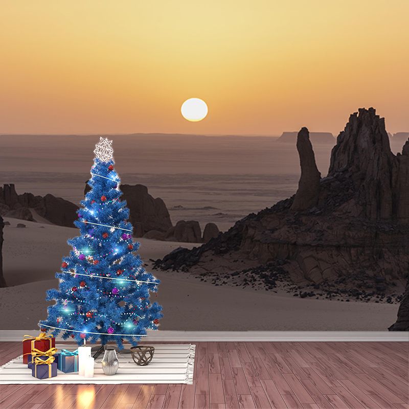 Room Wall Mural Wallpaper Modern Desert Mildew Resistant Wall Decor