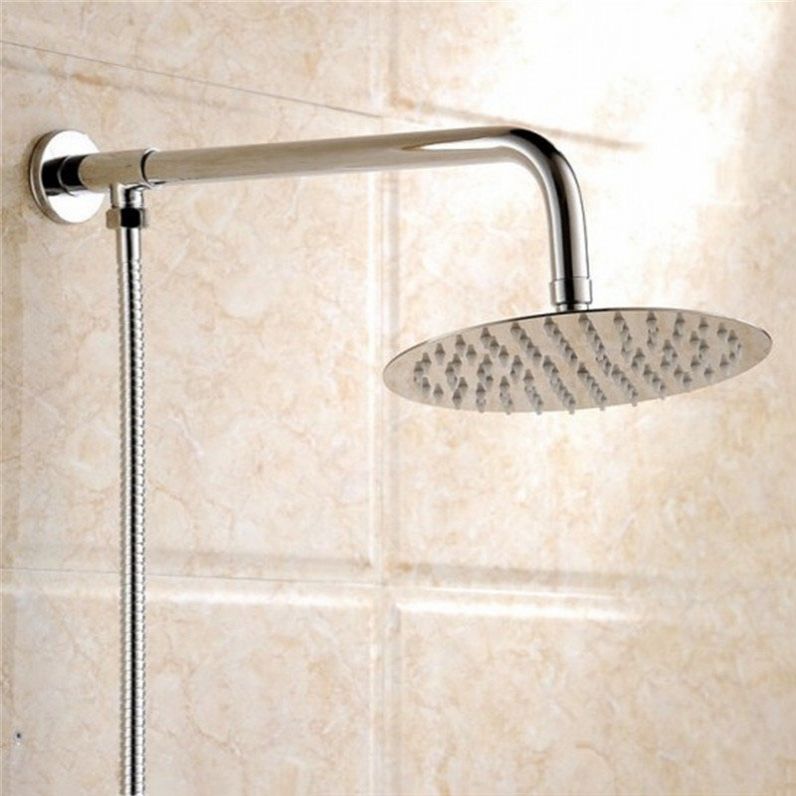 Swivel Rain Shower Head Wall-Mount Full Copper Pressurized Shower