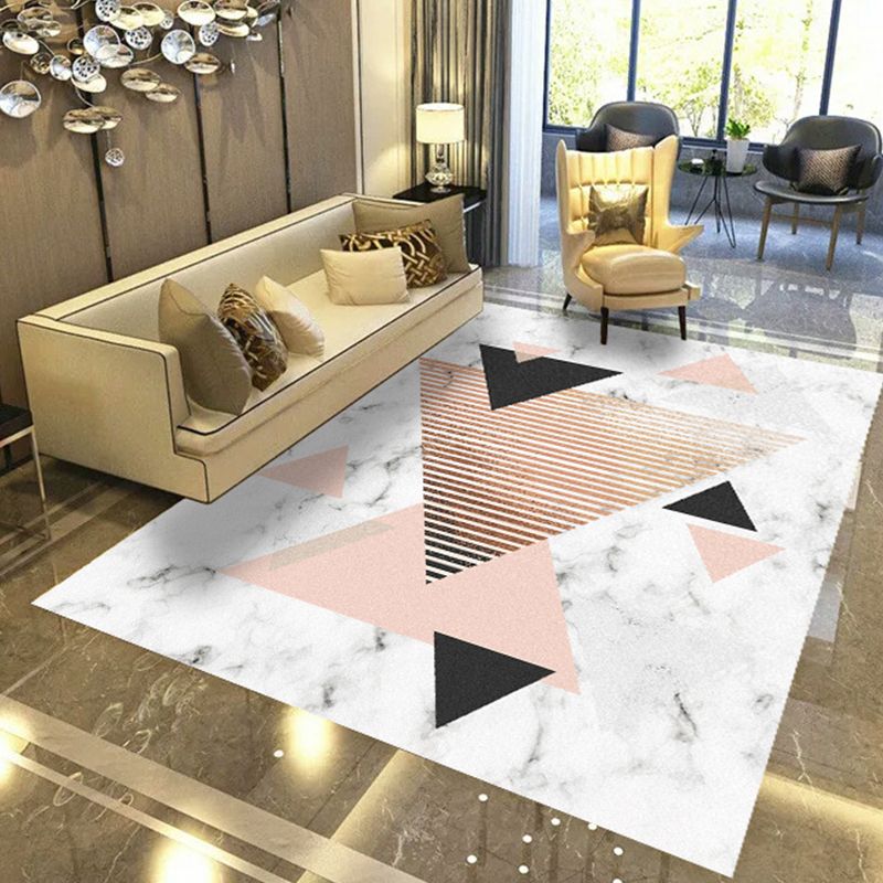 Minimalistisch marmeren effect tapijt polyester tapijt tapijt niet-slip achterste backing gebied tapijt voor huizendecoratie