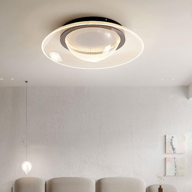 Modern Creative Style Flush Mount Acrylic LED Ceiling Light Fixture for Bedroom