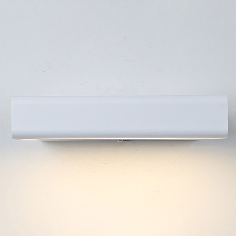 1 Light Rectangular Shade Wall Lighting Modern Style Metal Wall Mounted Light Fixture