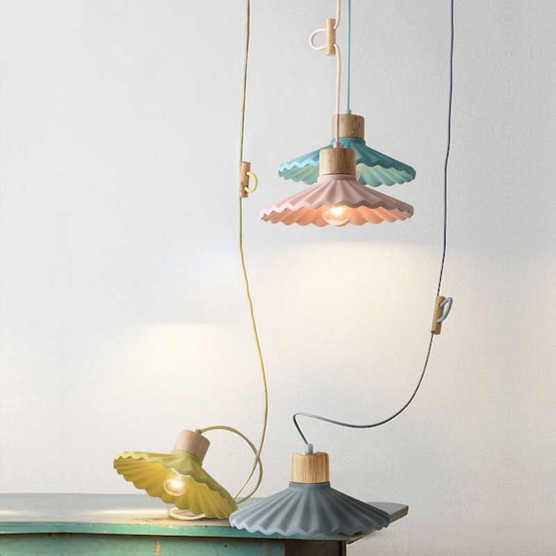Moderne macaron geschulpte hangende hanglanterende lamp metalen hangende hanglampen voor restaurant