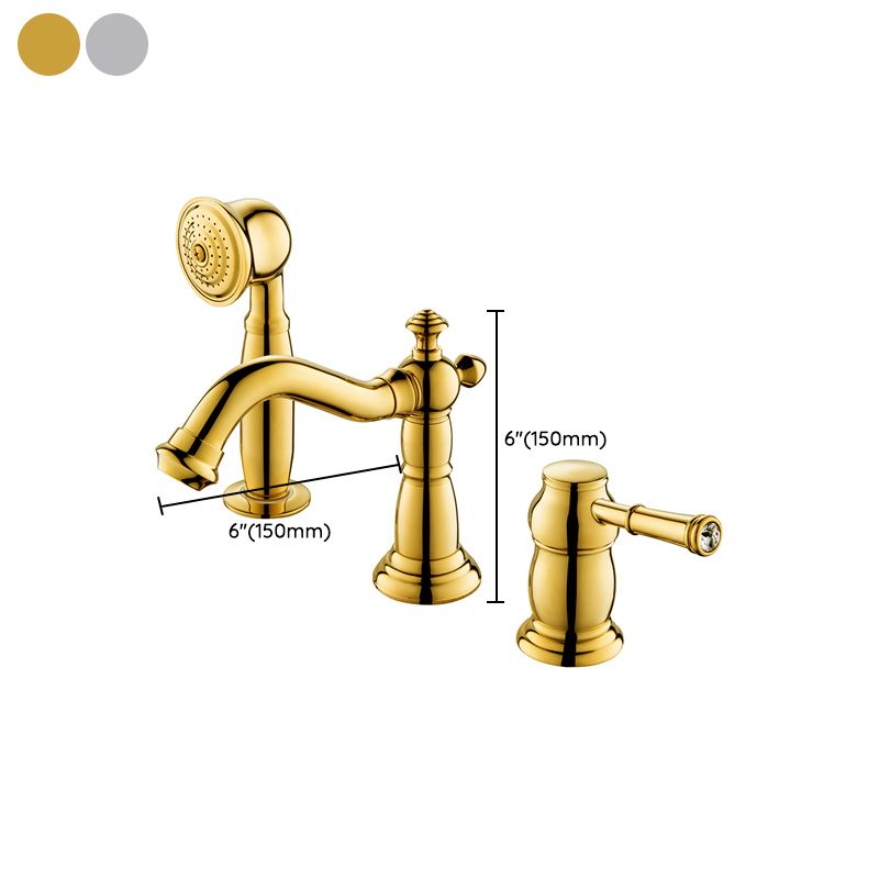 Deck Mounted Roman Tub Faucet Bronze Low Arc Roman Tub Faucet Set