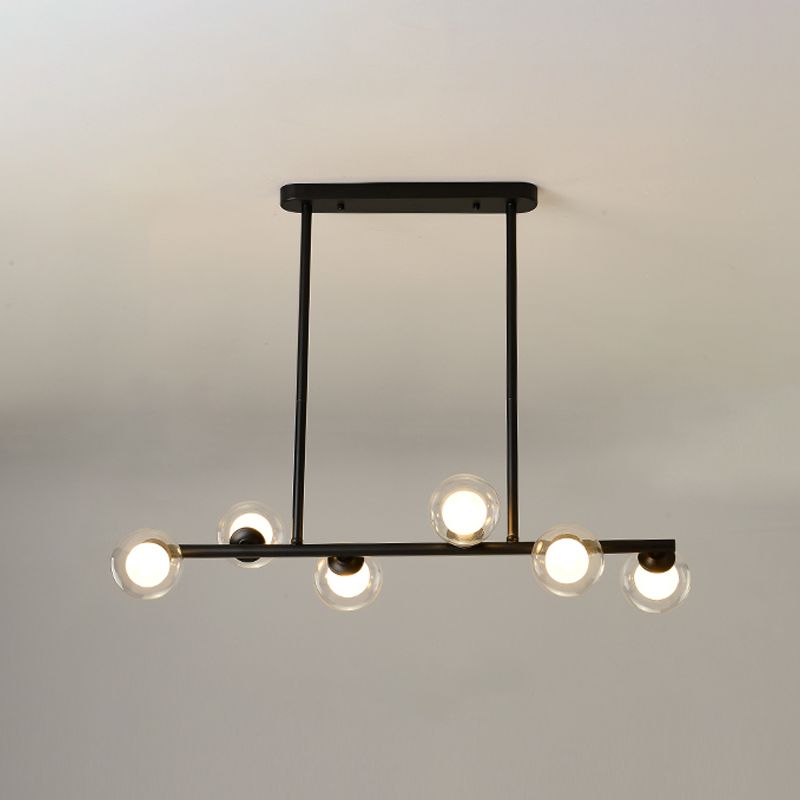 Modern Style Dining Pendant Lamp Fixture Kitchen Dining Room Glass Shade Hanging Light